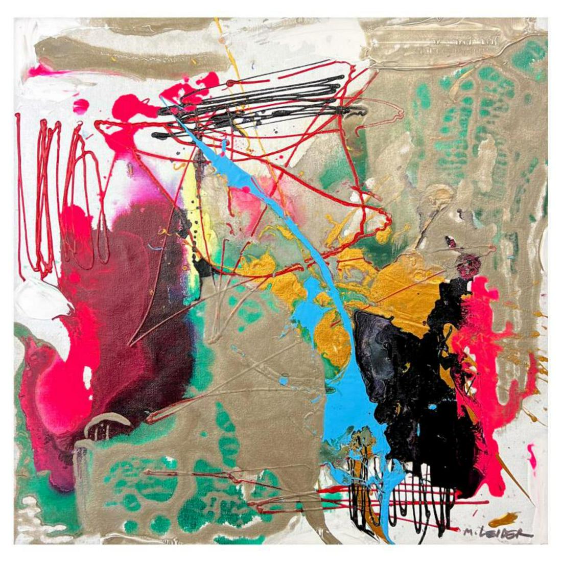 Moshe Leider, Original Painting on Canvas, Hand Signed with Letter of Authenticity. (1 of 2)