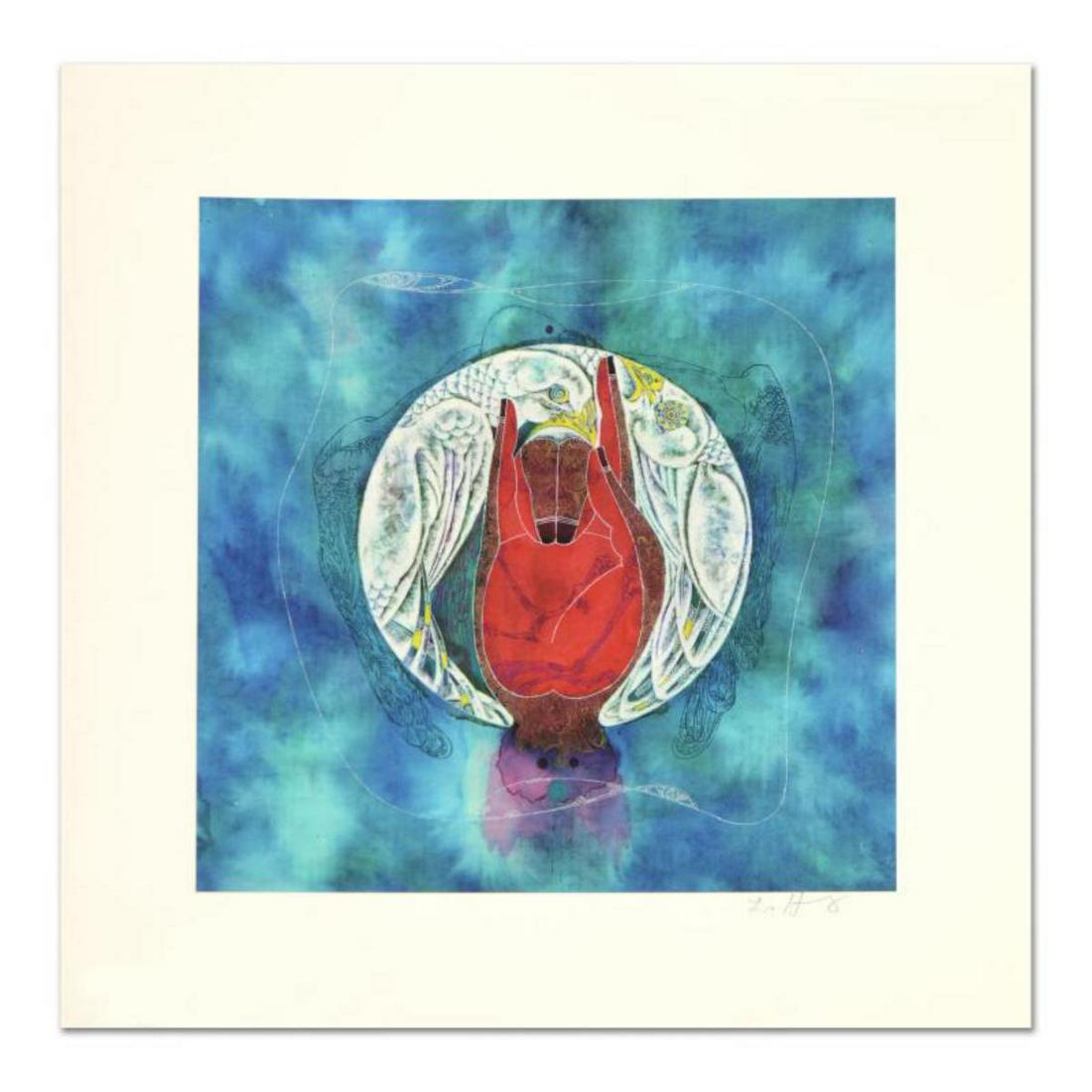 Lu Hong "Mudra Karana, Warding Off Evil" Hand Signed Limited Edition Giclee with Letter of (1 of 2)