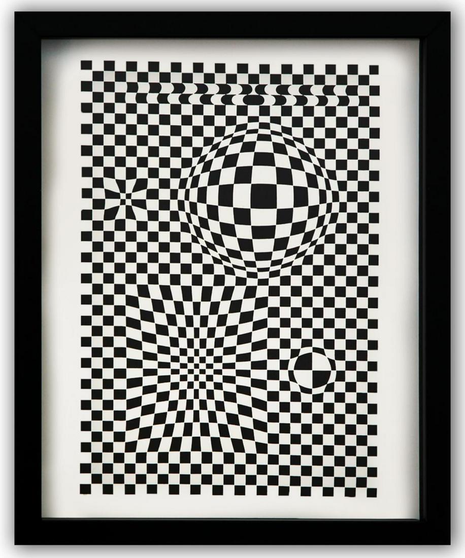 Victor Vasarely- Heliogravure Print "Untitled" (1 of 1)