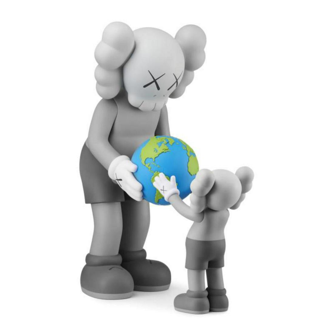 KAWS, "The Promise (Grey)" Two Piece Vinyl Sculpture (1 of 3)