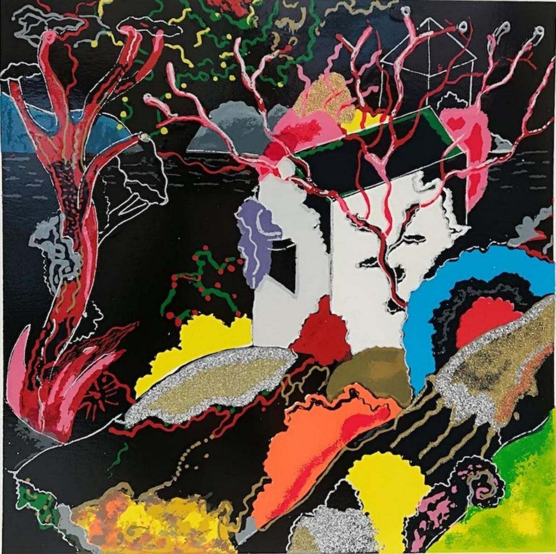 Luca Alinari "paesaggio in NERO" Original Serigraph (1 of 1)