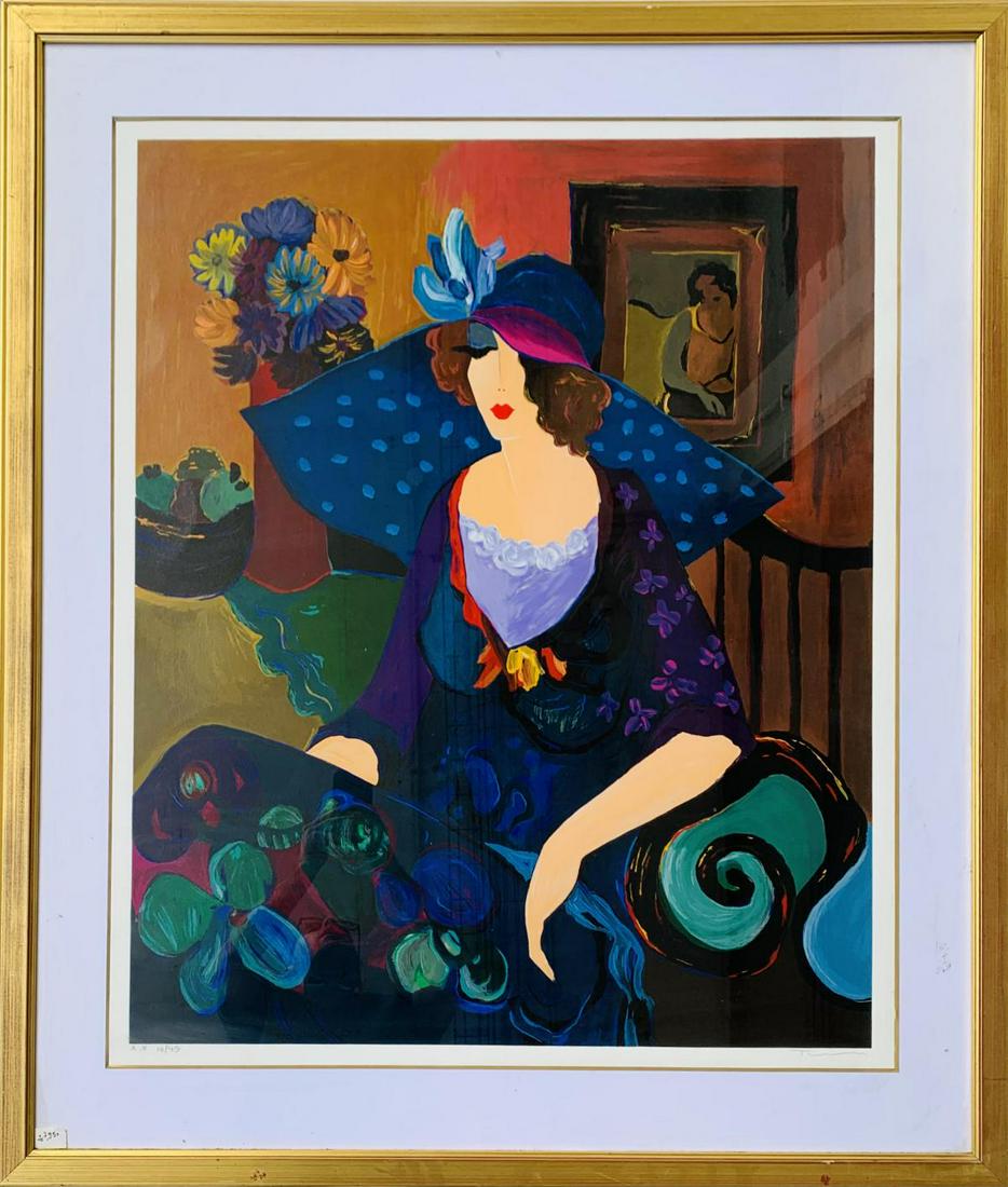 Itzhak Tarkay   Serigraph on paper  "Seated Woman " (1 of 2)