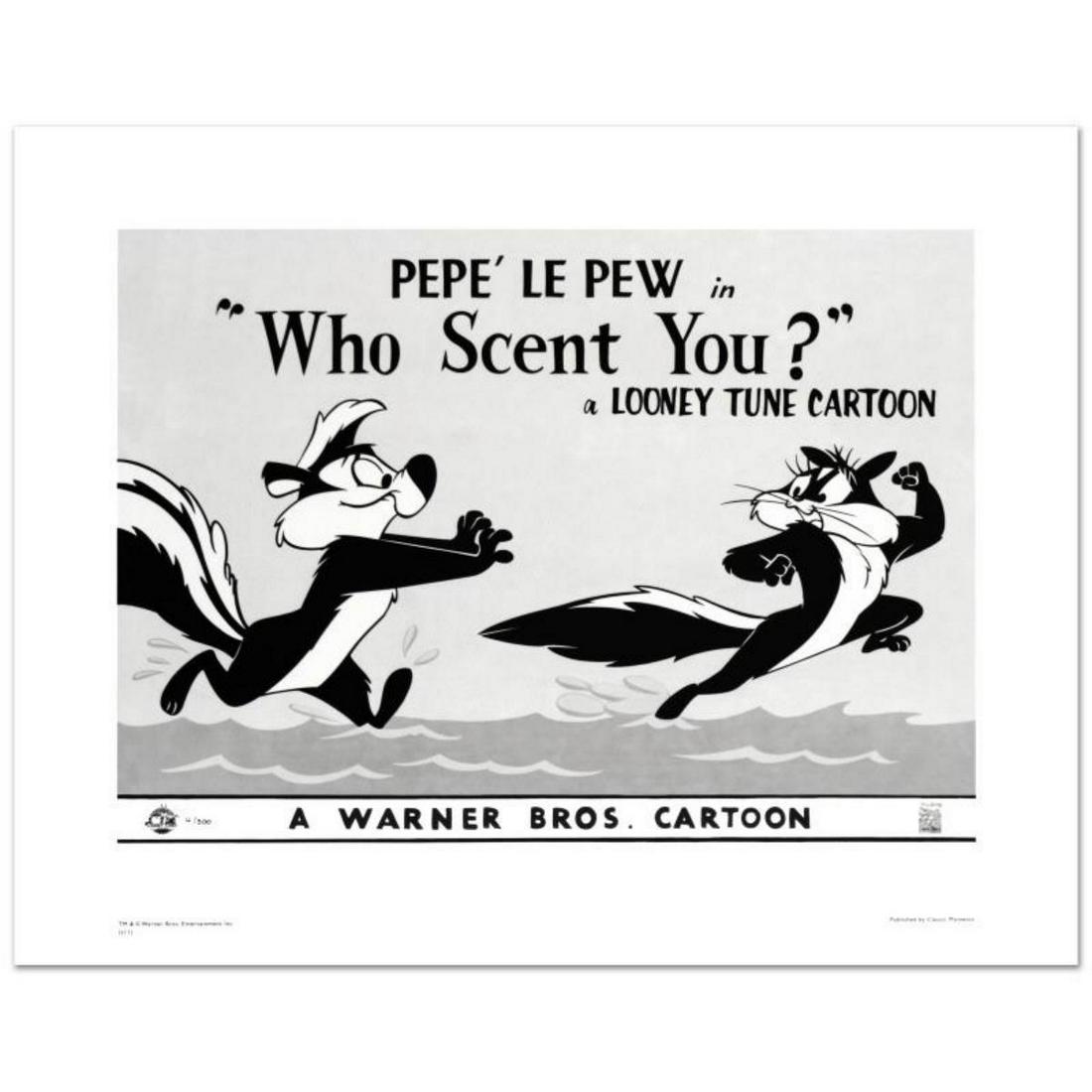 "Who Scent You" Limited Edition Giclee from Warner Bros., Numbered with Hologram Seal and: "Who Scent You" is a limited edition giclee on paper from Warner Bros., numbered with hologram seal of Authenticity. Also, includes Certificate of Authenticity! Measures approx. 20" x 16" (with border