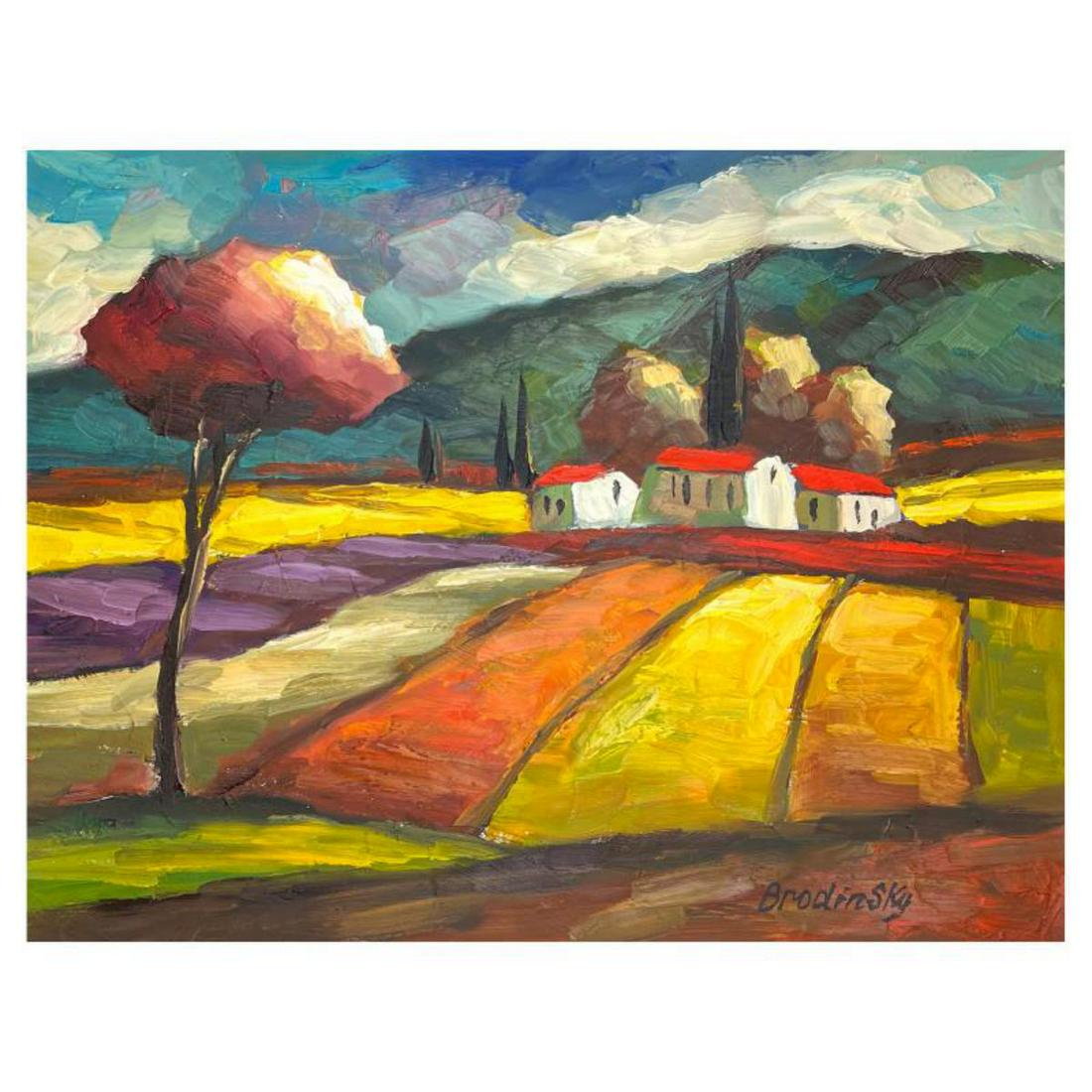 Slava Brodinsky Hand Signed Original Painting on Canvas with Letter of Authenticity. (1 of 2)