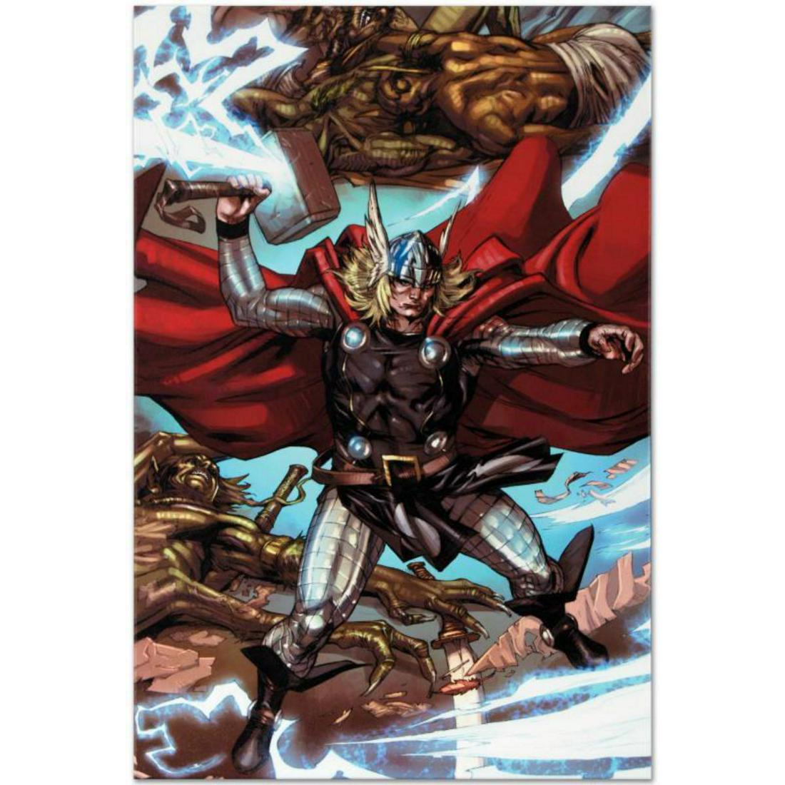 Marvel Comics "Thor: Heaven and Earth #3" Numbered Limited Edition Giclee on Canvas by Pascal Alixe (1 of 1)