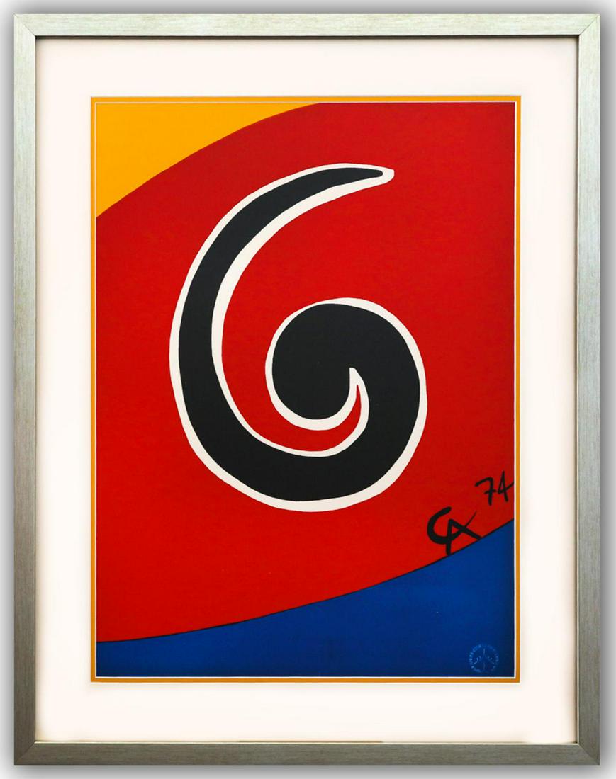 Alexander Calder- Lithograph on Arches Paper "Flying colors - Skywirl" (1 of 2)