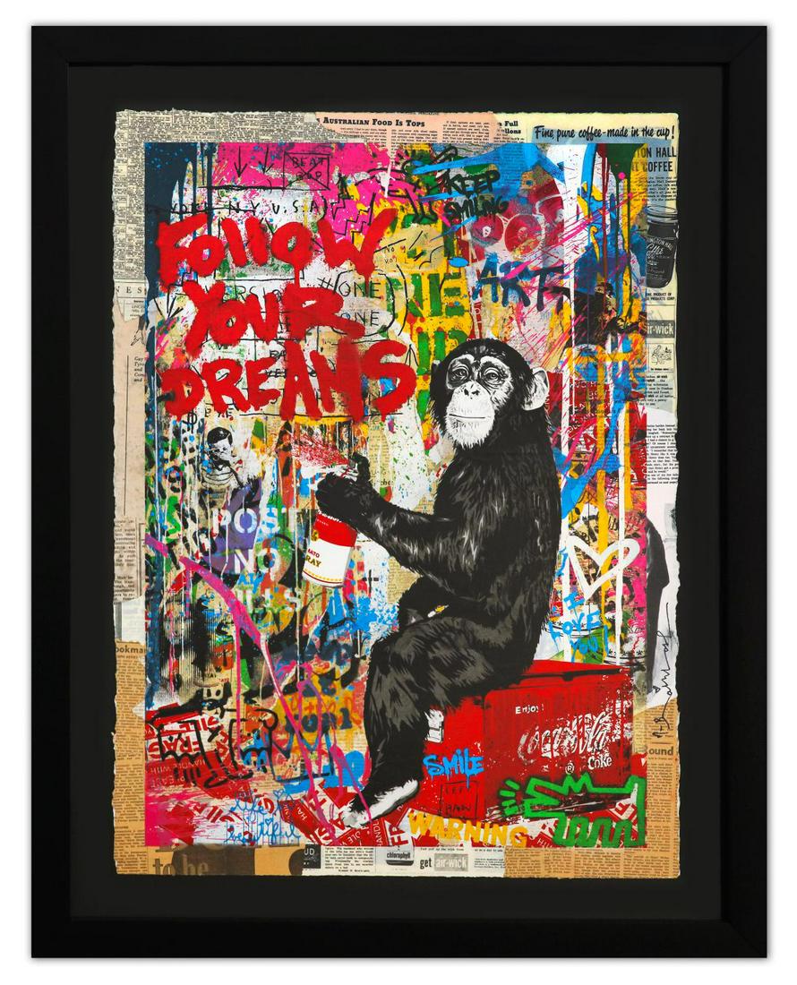 Mr. Brainwash- Original Mixed Media on Paper "Iconic" (1 of 5)
