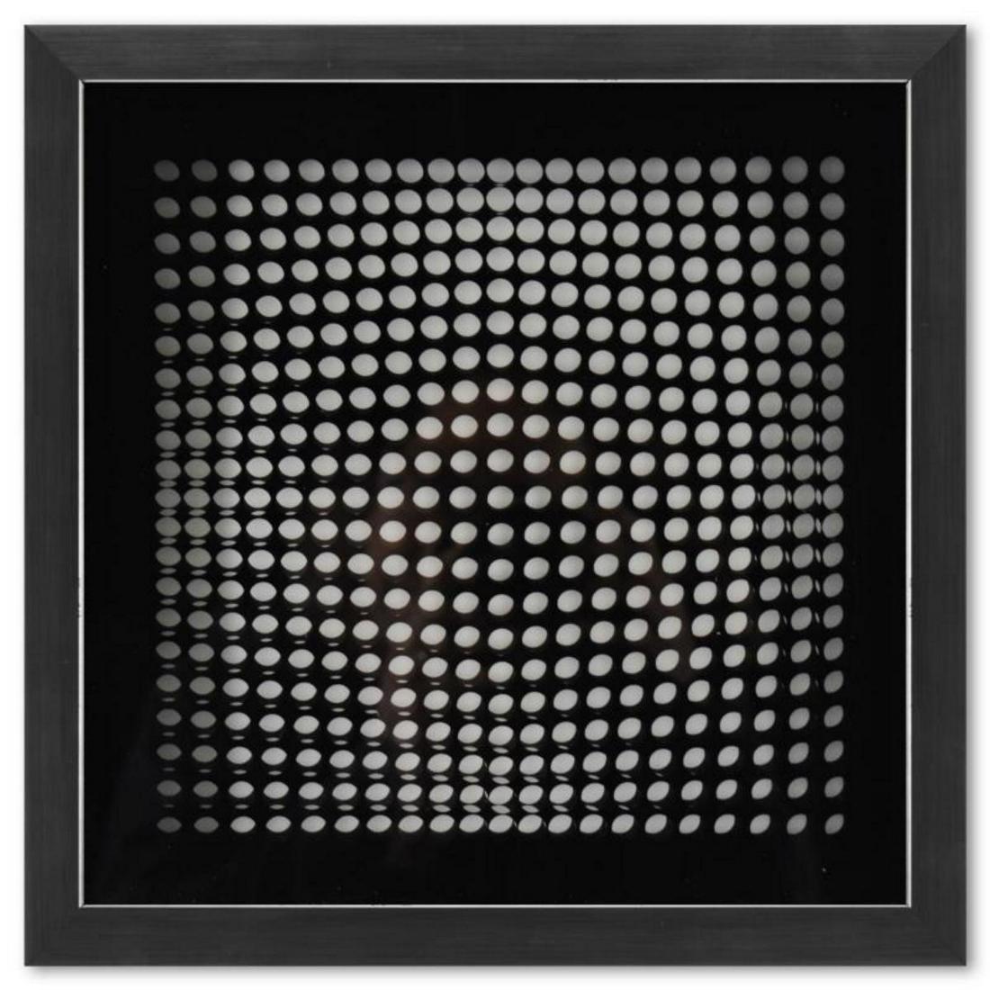Victor Vasarely (1908-1997), "Trois Dimensions Optique de la sÃ©rie Cinetiques" Framed 1973 (1 of 2)