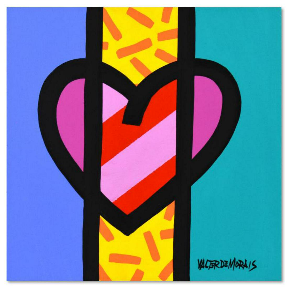 Valter Morais, Original Acrylic Painting on Canvas, Hand Signed with Letter of Authenticity.: This is an original acrylic painting on stretched canvas by Valter Morais, hand signed by the artist. Includes Letter of Authenticity. Measures approx. 12" x 12" (image). Reference #: 257561