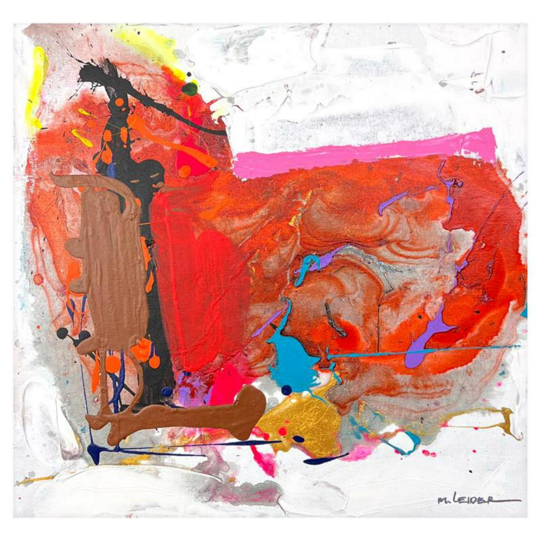 Moshe Leider, Original Painting on Canvas, Hand Signed with Letter of Authenticity. (1 of 2)