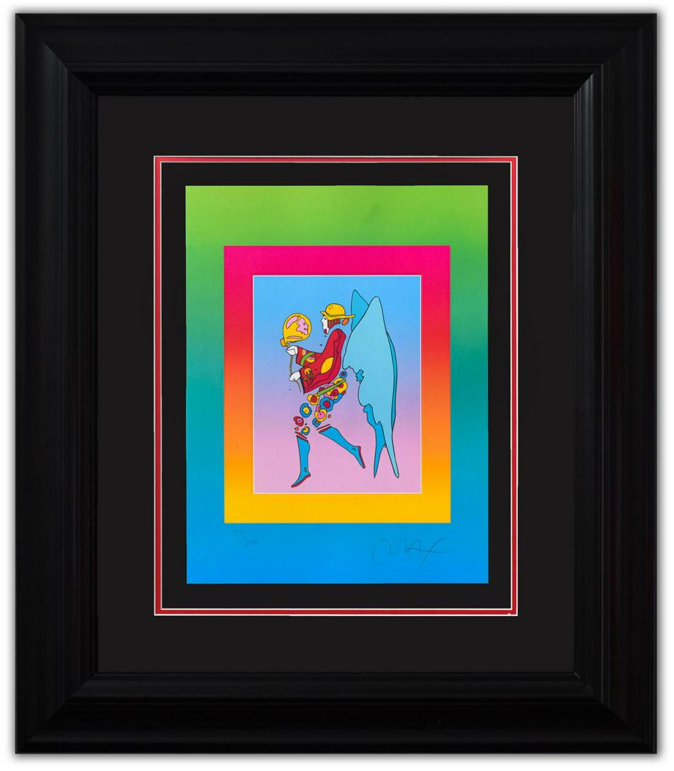 Peter Max- Original Lithograph "Tip Toe Floating on Blends II" (1 of 4)