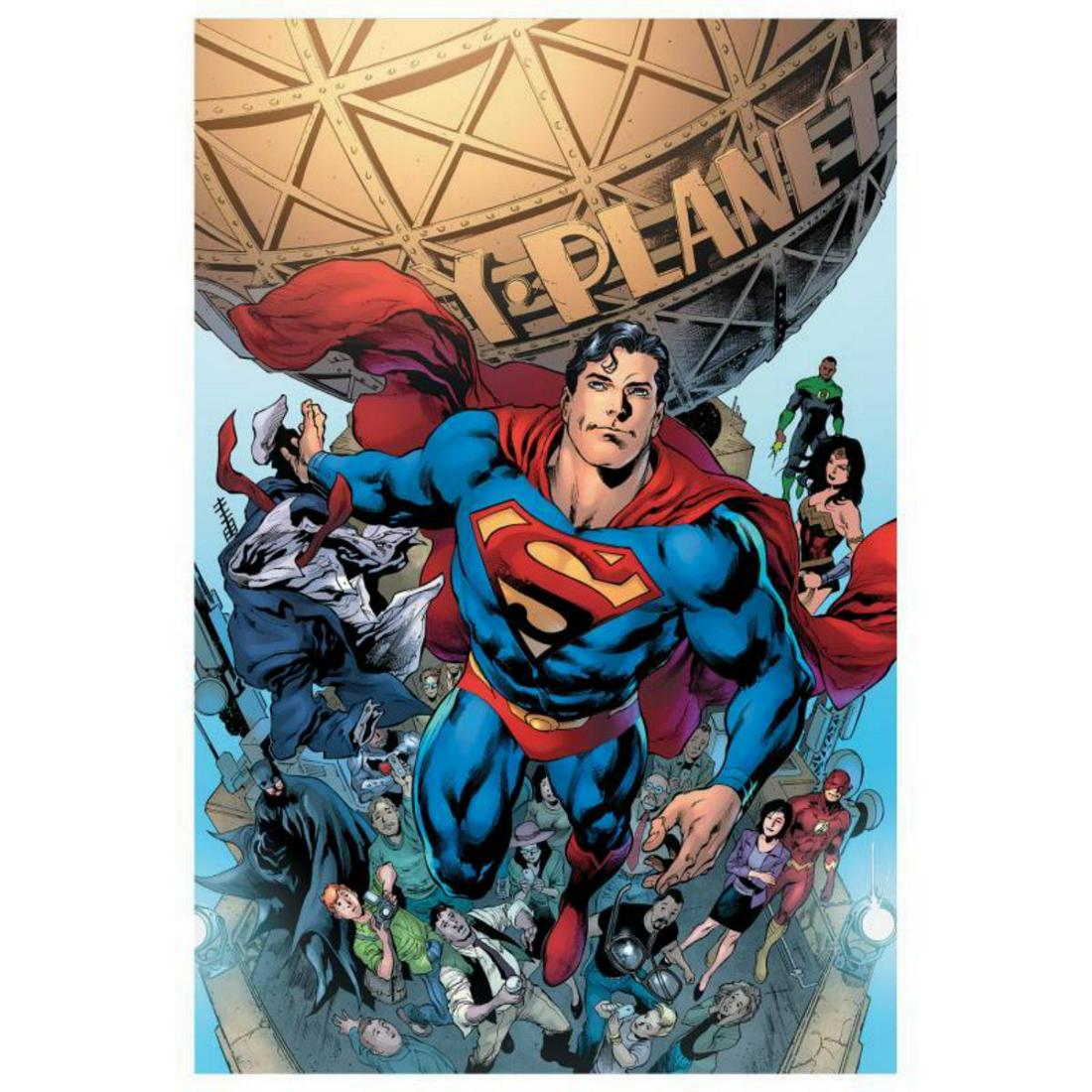 DC Comics, "Superman #19" Numbered Limited Edition Giclee on Canvas by Ivan Reis with COA. (1 of 3)