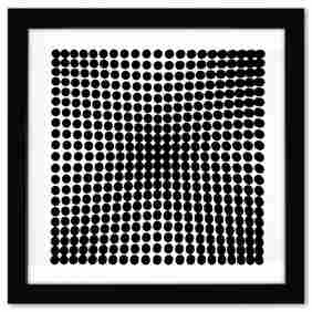 Victor Vasarely (1908-1997), "Trois Dimensions Optique de la sÃ©rie Cinetiques" Framed 1973 (1 of 2)
