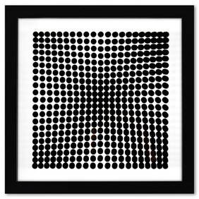 Victor Vasarely (1908-1997), "Trois Dimensions Optique de la sÃ©rie Cinetiques" Framed 1973 (1 of 2)