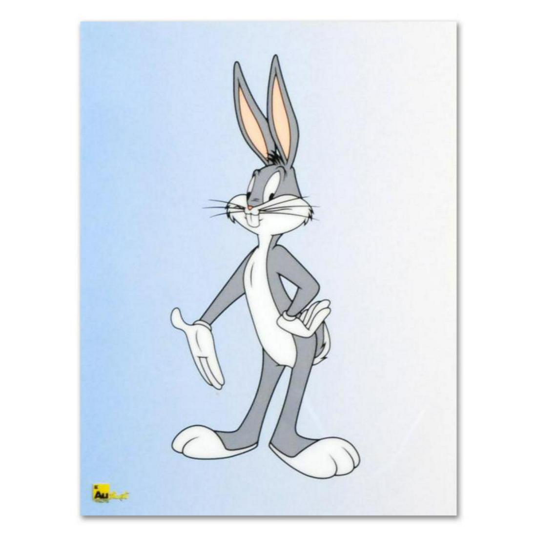 "Bugs Bunny" Limited Edition Sericel from Warner Bros.. Includes Certificate of Authenticity.: Familiar characters, vibrant colors, and careful details make this sericel one for both serious collectors and casual fans. "Bugs Bunny" is a limited edition sericel by Looney Tunes depicting the cart