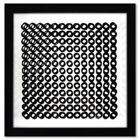Victor Vasarely (1908-1997), "Trois Dimensions Optique de la sÃ©rie Cinetiques" Framed 1973 (1 of 2)