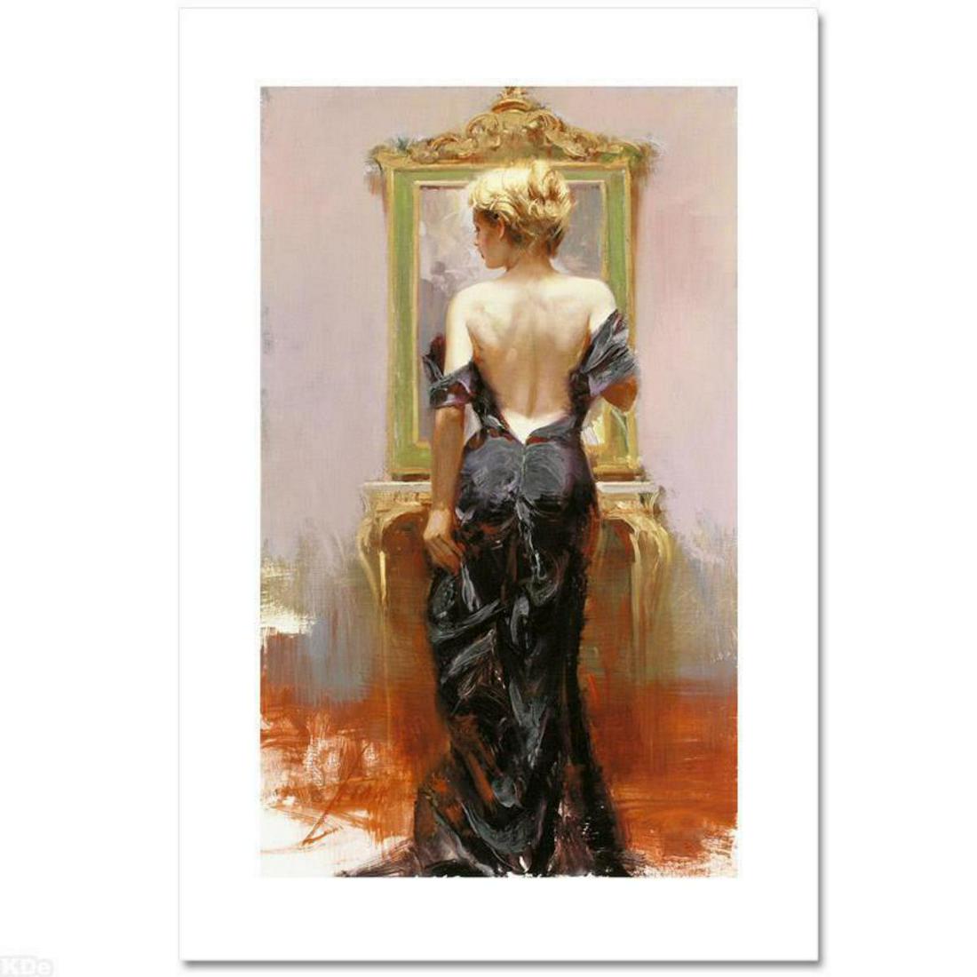 Pino (1939-2010), "Evening Elegance" Hand Signed Limited Edition on Canvas with Certificate of (1 of 1)