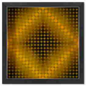 Victor Vasarely (1908-1997), "DIA - SP - F1 de la sÃ©rie CTA - 102" Framed 1971 Heliogravure Print (1 of 1)