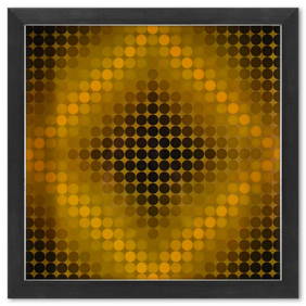 Victor Vasarely (1908-1997), "DIA - SP - F1 de la sÃ©rie CTA - 102" Framed 1971 Heliogravure Print (1 of 1)