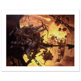 The Siege Of Minas Tirith Limited Edition Giclee on Canvas by The Brothers Hildebrandt. Numbered and (1 of 1)