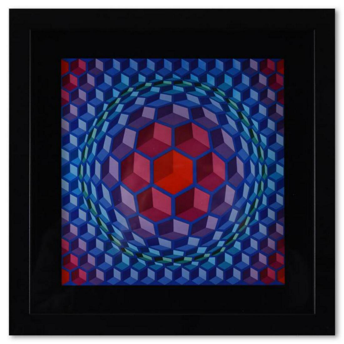 Victor Vasarely (1908-1997), "Cheyt - MC - 4 de la sÃ©rie Structures Universelles De L'Hexagone" (1 of 1)