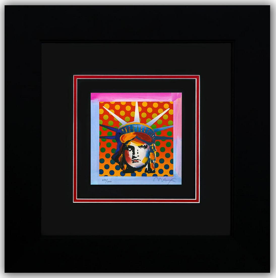 Peter Max- Original Lithograph "LIBERTY HEAD (Mini)" (1 of 3)