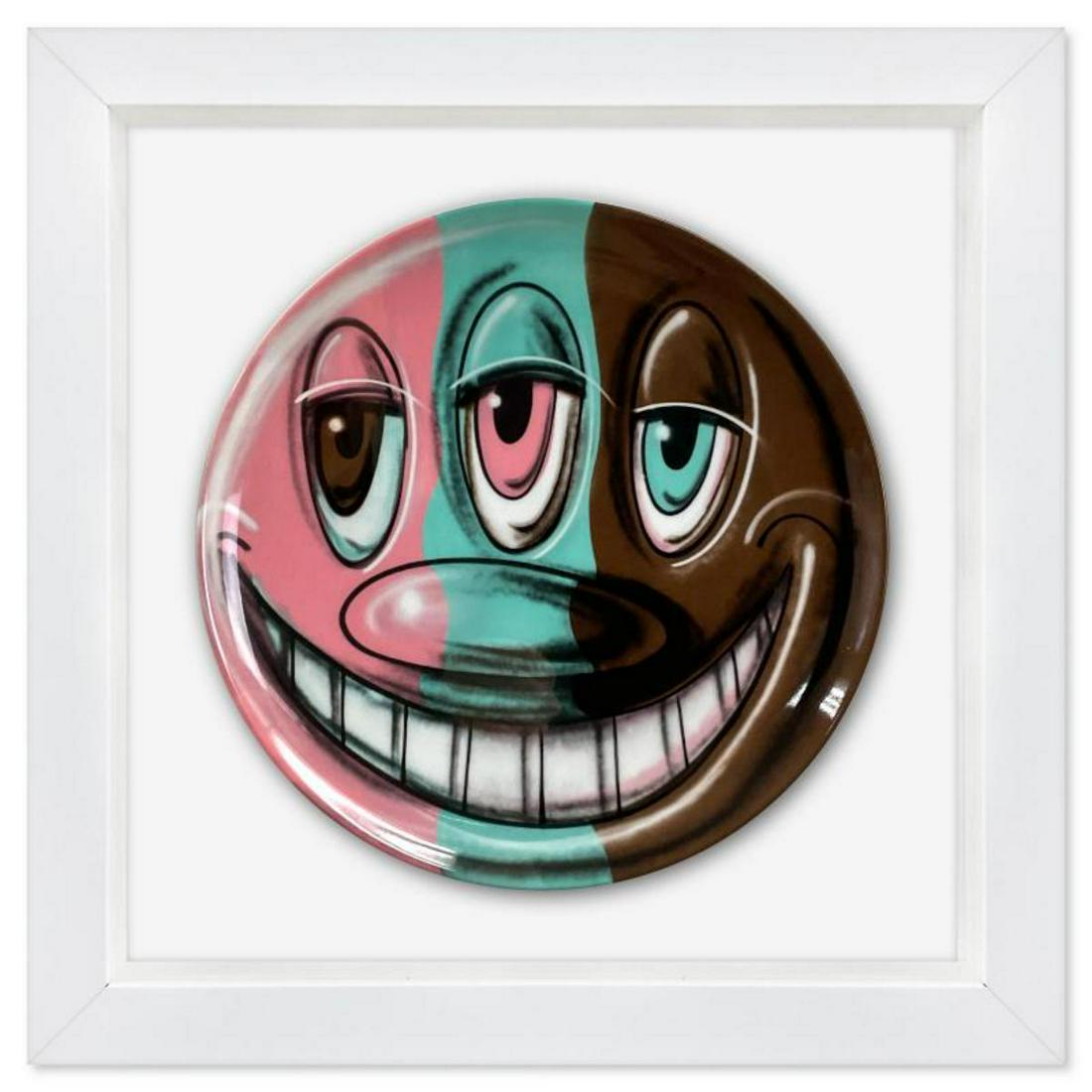 Kenny Scharf, "Spumoni" Framed Limited Edition Plate with Letter of Authenticity. (1 of 2)