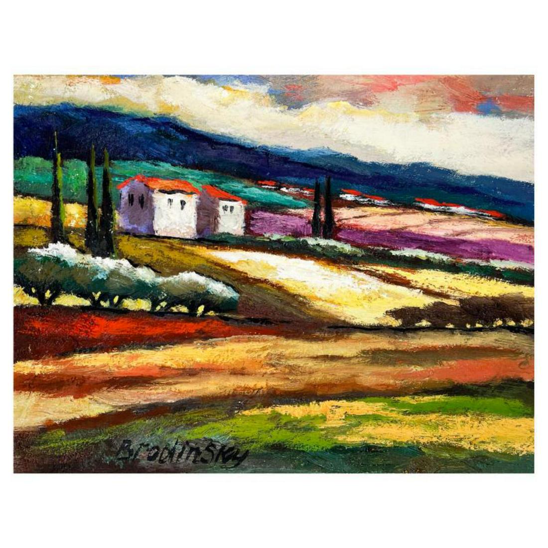 Slava Brodinsky Hand Signed Original Painting on Canvas with Letter of Authenticity.: This is an original painting oil on canvas by Slava Brodinsky. Hand signed by the artist, this piece comes with a letter of authenticity. Measures approximately 12" x 16" (image). Reference#: 27229.