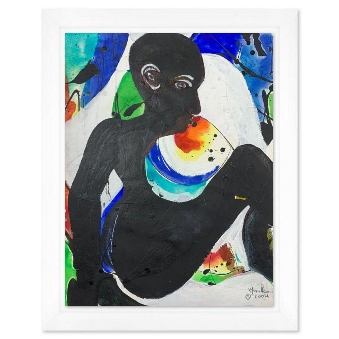 Jenik Cook, Framed Hand Signed Original Painting with Letter of Authenticity.: This is an original acrylic painting on paper by Jenik Cook. Hand signed by the artist, it includes Letter of Authenticity. This piece comes from the artist's personal collection. Measures approximate