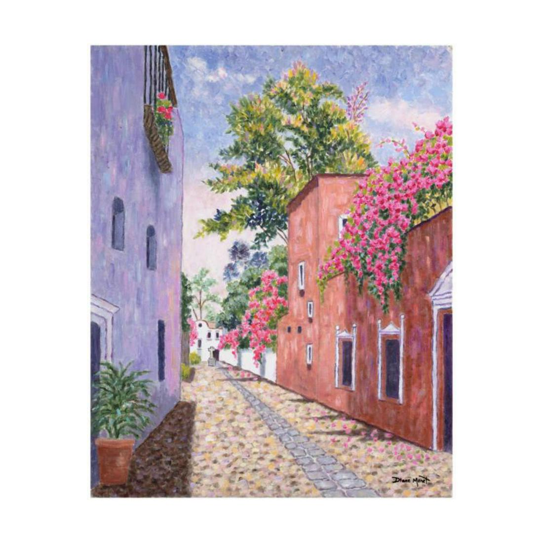 Diane Monet, "San Angel" Limited Edition on Canvas, Numbered and Hand Signed with Letter of: San Angel is a limited edition giclee on canvas by Diane Monet, numbered and hand signed by the artist. Includes Letter of Authenticity. Measures approx. 16" x 20" (image). Reference#: 24454.