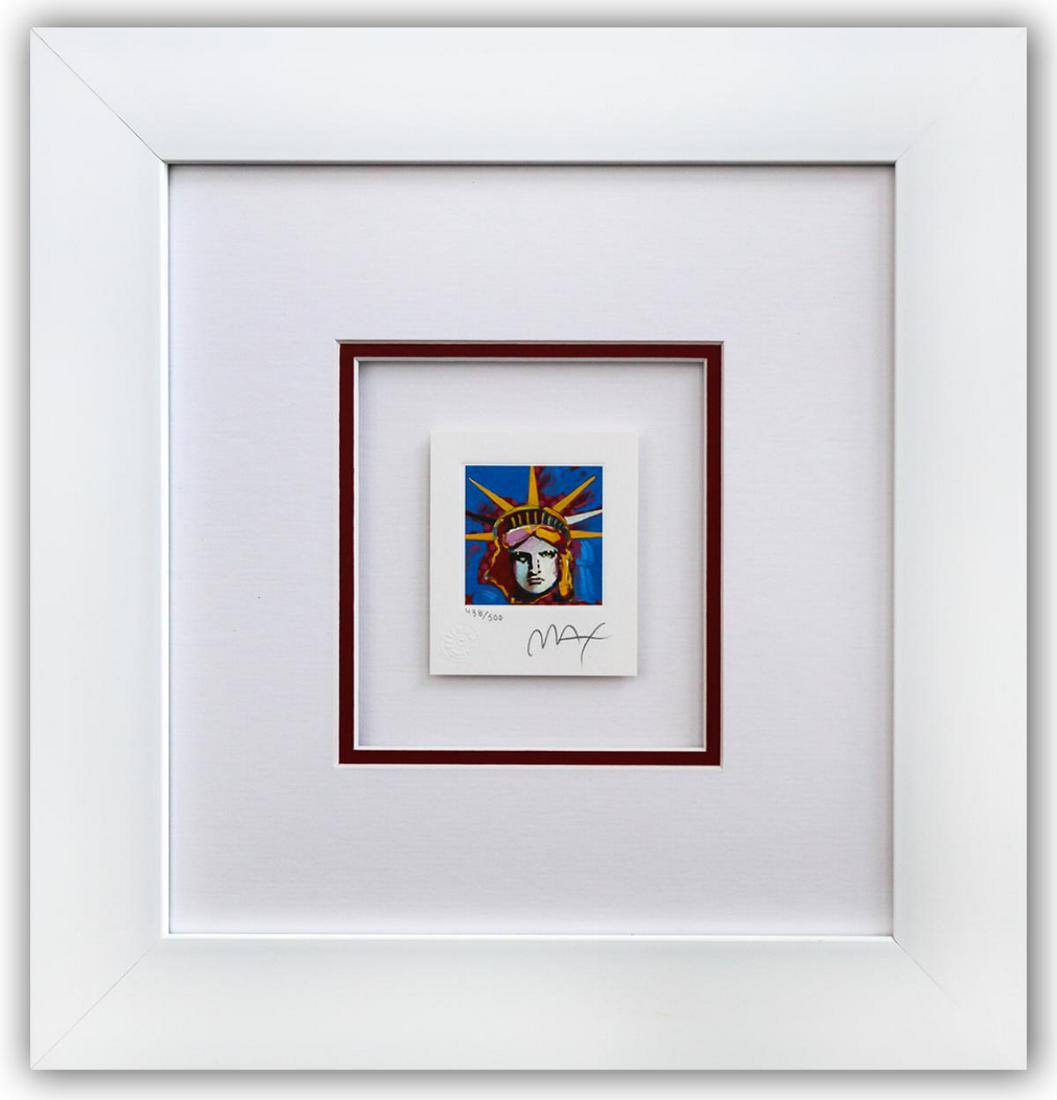 Peter Max- Original Lithograph "Liberty Head" (1 of 2)