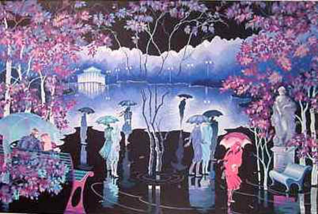 Zina Roitman- Original Serigraph "Rainy Night" (1 of 1)