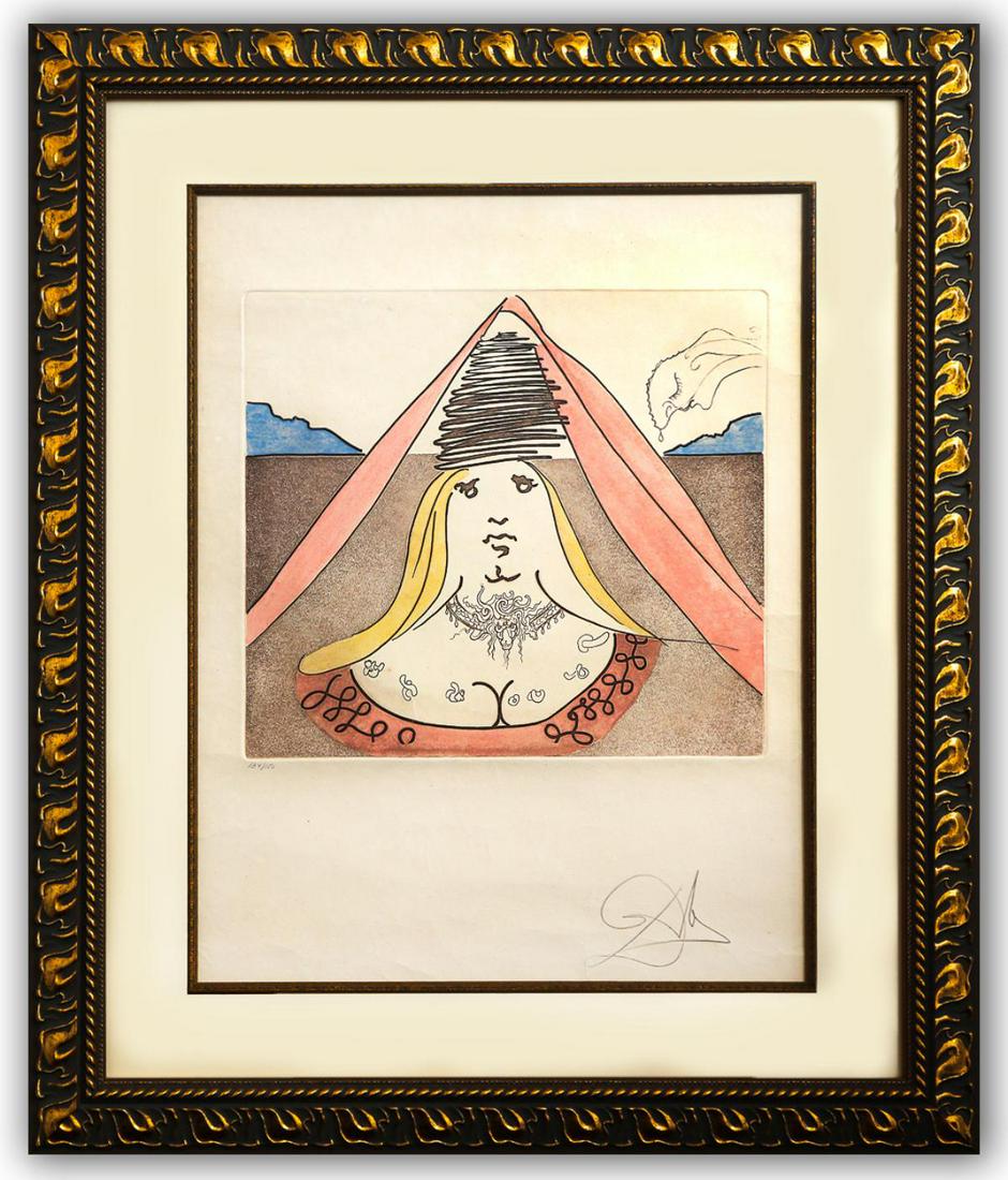 Salvador Dali- Original Lithograph "THE LADY DULCINEA, 1981 from Don Quixote" (1 of 3)