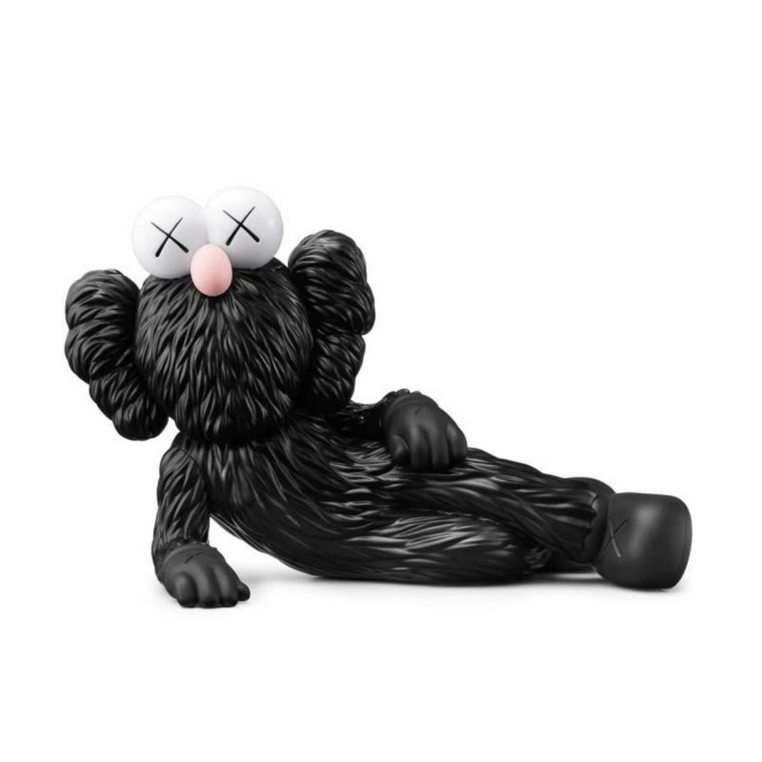 Kaws, "Time Off (Black)" Vinyl Sculpture (1 of 3)