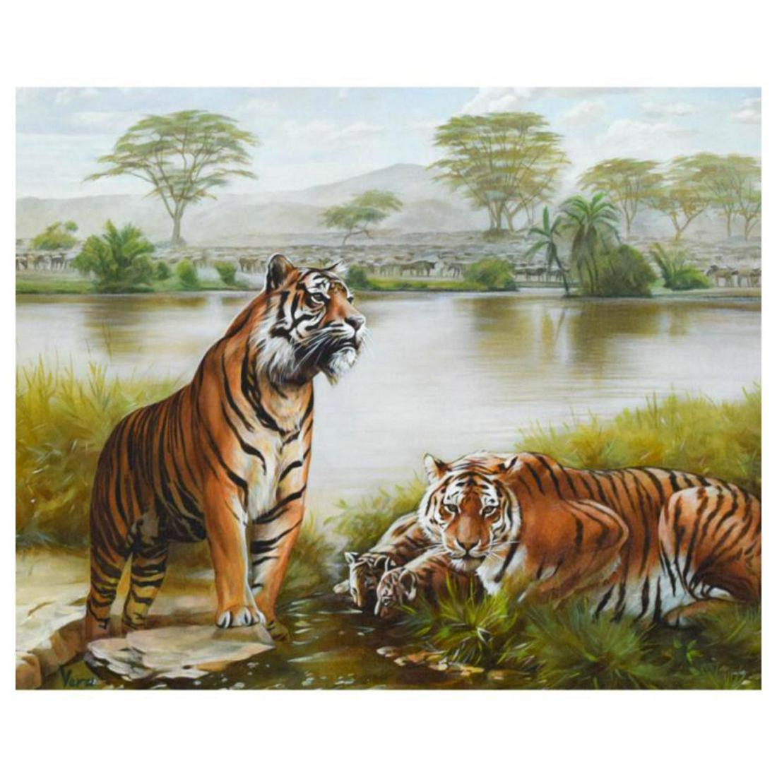 Vera V. Goncharenko, "Family Time" Hand Signed Limited Edition Giclee with Letter of Authenticity. (1 of 1)