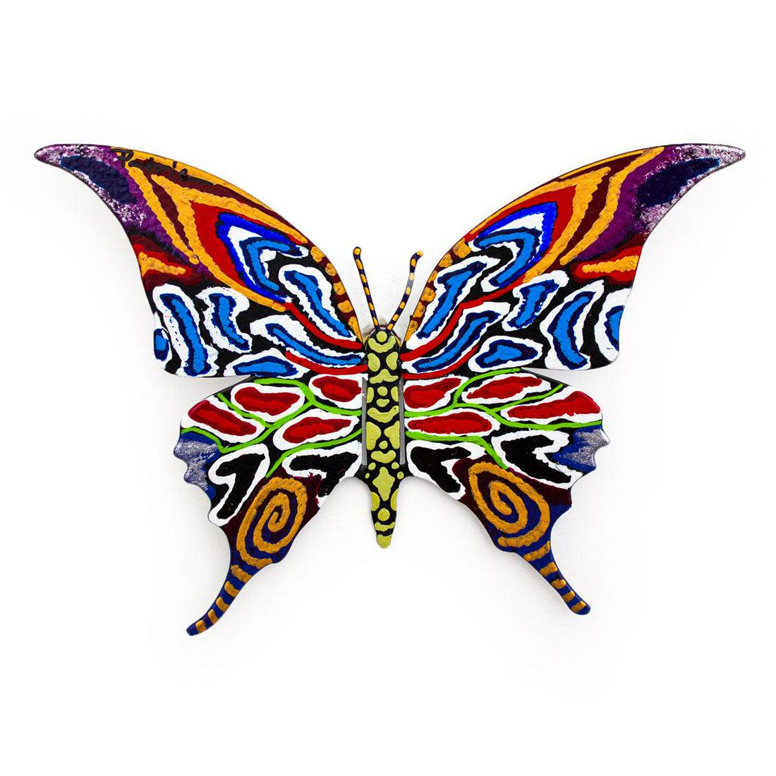 Patricia Govezensky- Original Painting on Cutout Steel "Butterfly": Artist: Patricia Govezensky. Medium: Original Painting on Cutout Steel. Title: Butterfly. Size: 5" x 8". Signature: Hand Signed by the artist. Certificate of Authenticity: From the publisher. Referenc
