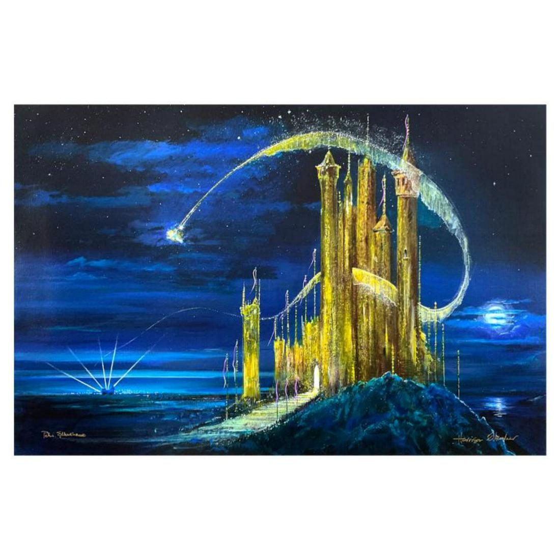 Peter (1913-2007) & Harrison Ellenshaw, "Gold Castle" Limited Edition on Canvas from Disney Fine (1 of 3)