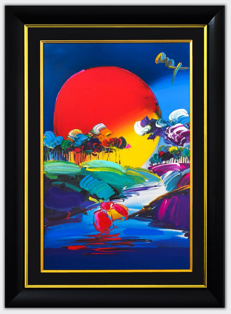 Peter Max- Original Mixed Media "Without Borders" (1 of 4)