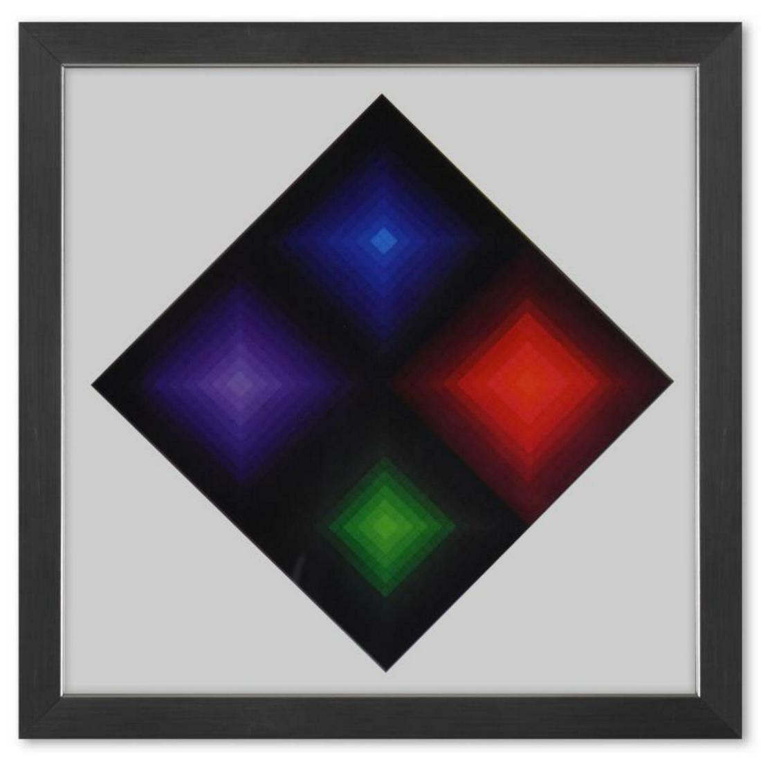 Victor Vasarely (1908-1997), "Arcturus - II de la sÃ©rie Folklore Planetaire" Framed 1971 (1 of 1)