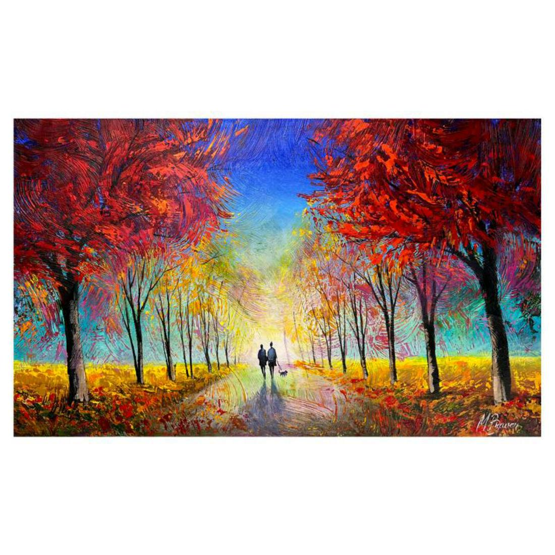 Mark Braver Hand Signed Original Painting on Canvas with Letter of Authenticity. (1 of 2)