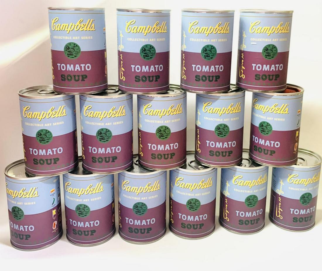 ANDY WARHOL- Soup can set "CAMPBELLâ€™S SOUP CAN" (1 of 4)