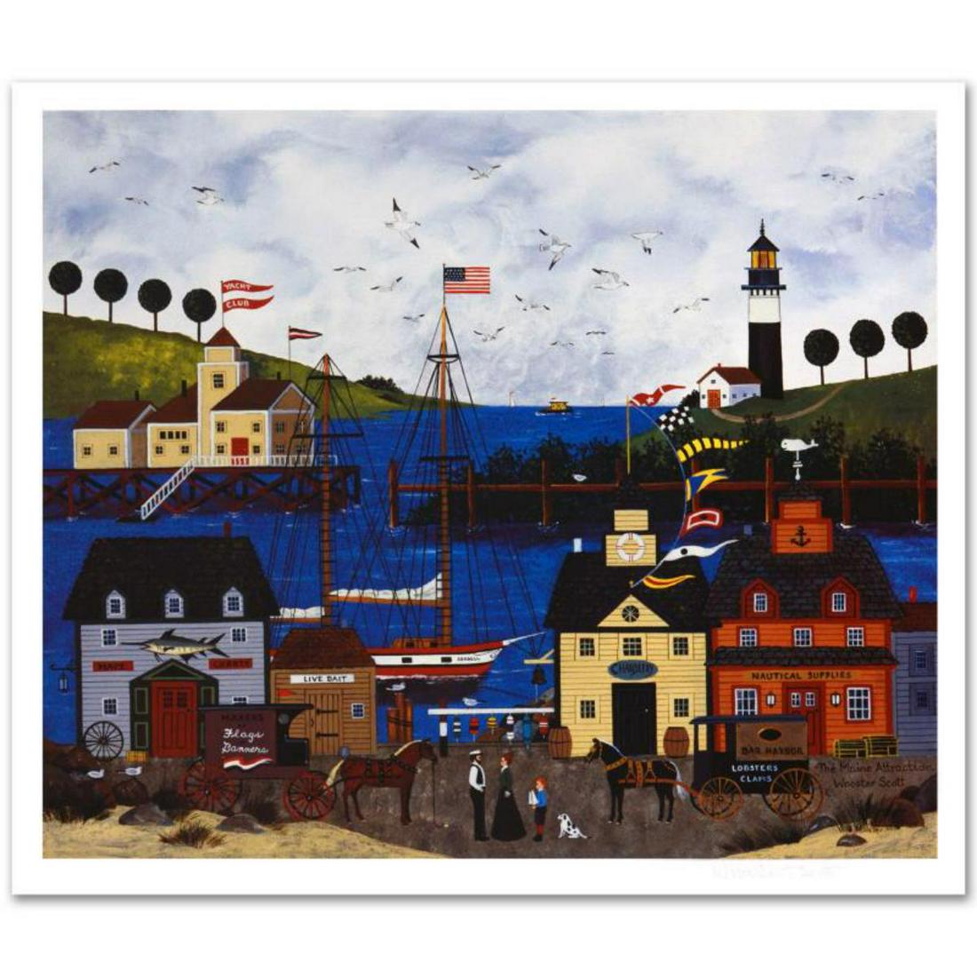 Jane Wooster Scott, "The Maine Attraction" Hand Signed Limited Edition Lithograph with Letter of (1 of 1)