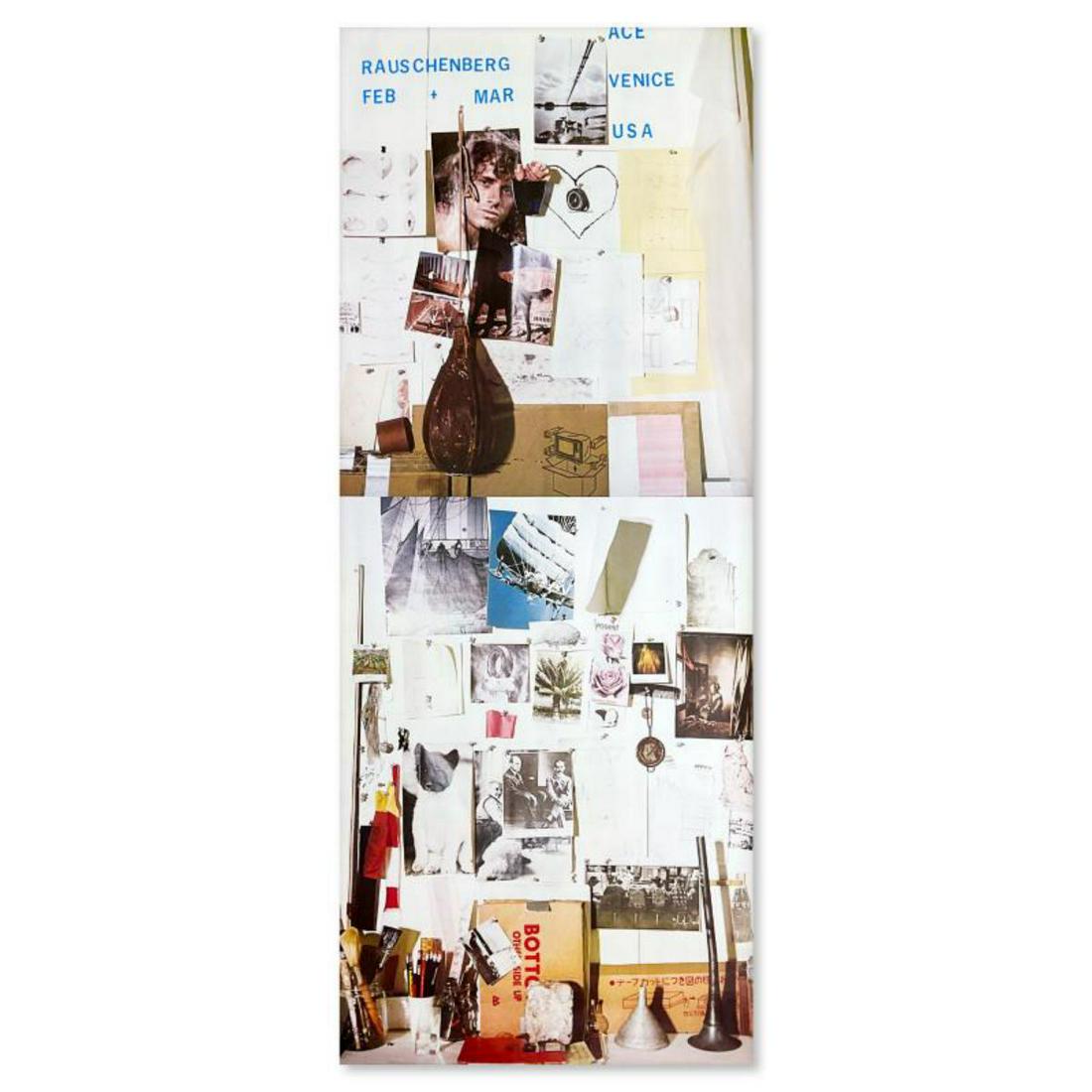 Robert Rauschenberg (1925-2008), Vintage Poster (30" x 74") from 1978 with Letter of Authenticity.: This is a vintage poster (1978) by Robert Rauschenberg (1925-2008). Includes Letter of Authenticity. Measures approx. 30" x 74" (image). Condition: Good. There may be some dings, ripples, or dimples.