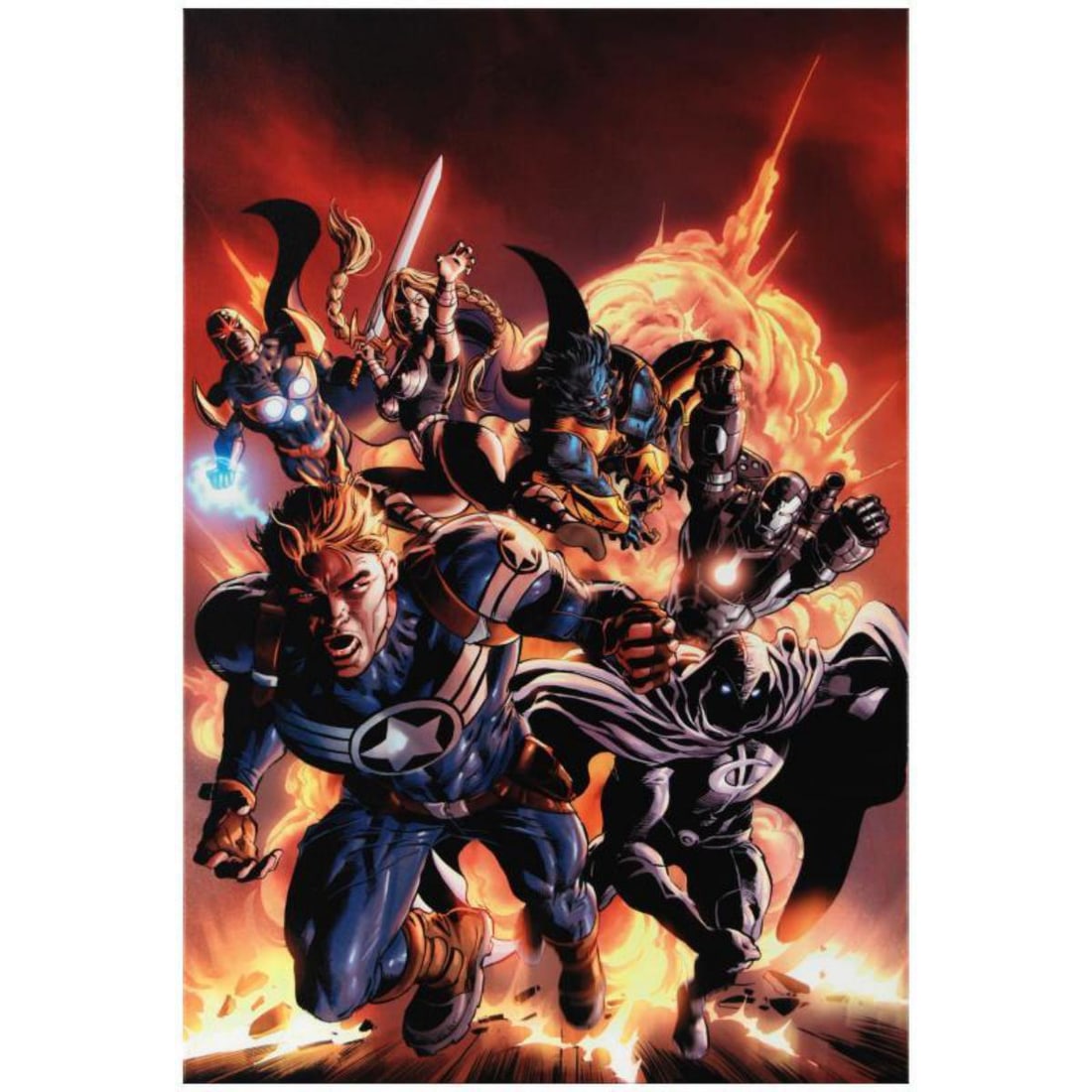 Marvel Comics "Secret Avengers #2" Numbered Limited Edition Giclee on Canvas by Marko Djurdjevic: A piece of comic book history, this limited edition, from original art by Marko Djurdjevic, depicts the mighty Avengers. Marko Djurdjevic was discovered by Marvel after posting a series of re-designs