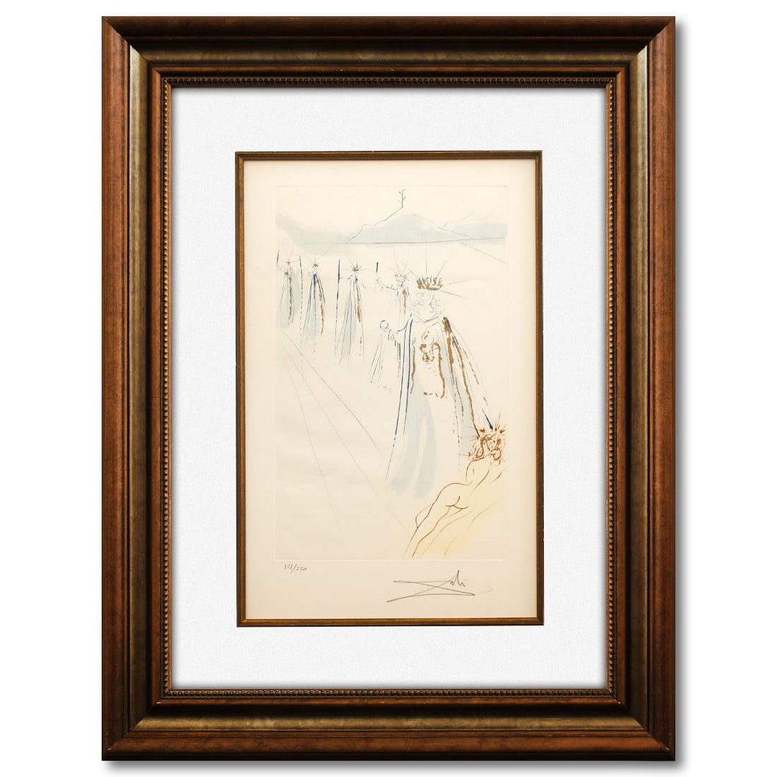 Salvador Dali- Original Lithograph "The King's Train from Song of Songs of Solomon portfolio" (1 of 2)