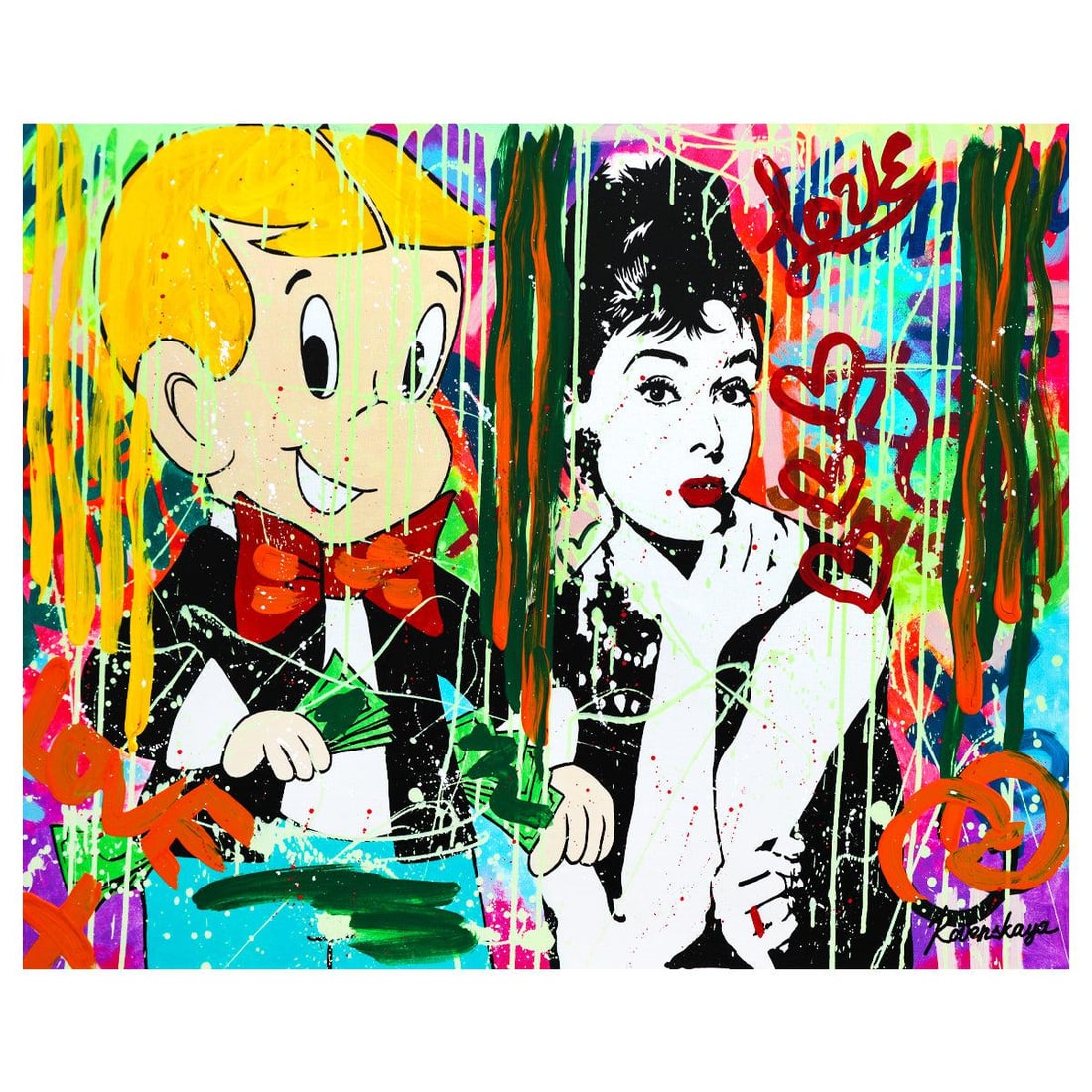 Nastya Rovenskaya- Mixed Media "Forever Young" (1 of 2)