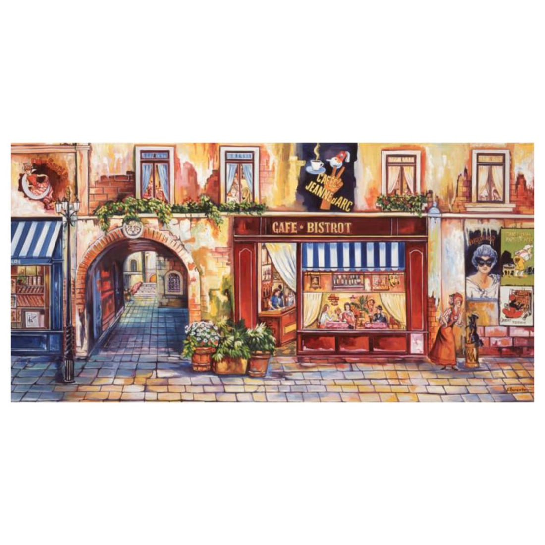 Alexander Borewko, "Lighted Road" Hand Signed Limited Edition Giclee on Canvas with Letter of: Lighted Road is a limited edition Giclee on Canvas by Alexander Borewko. The piece is numbered, hand signed by the artist, and come with a letter of authenticity. Measures approximately 12" x 24". Ref