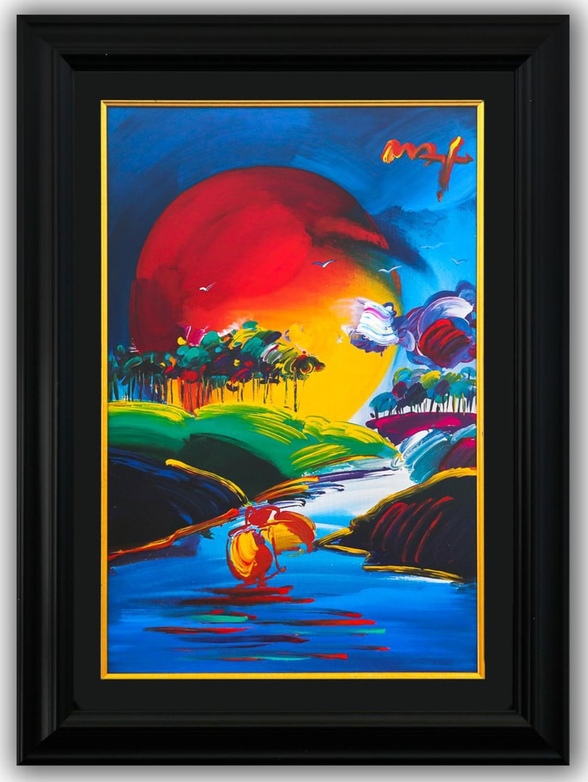 Peter Max- Original Mixed Media "Without Borders" (1 of 4)