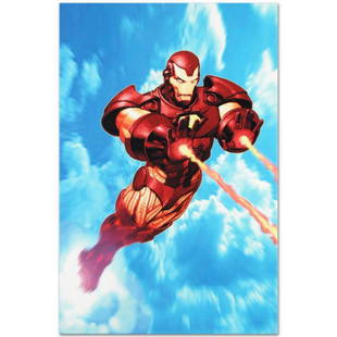 Marvel Comics "Iron Man: Iron Protocols #1" Numbered Limited Edition Giclee on Canvas by Ariel: A piece of comic book history, this limited edition, from original art by Ariel Olivetti, depicts the classic character Iron Man. Ariel Olivetti's first work with Marvel was The Last Avengers Story