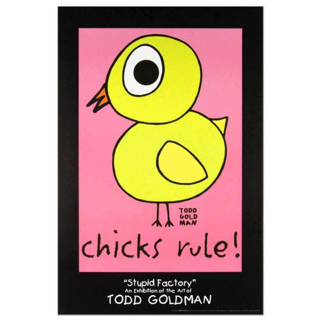 Chicks Rule Collectible Lithograph (24" x 36") by Renowned Pop Artist Todd Goldman. (1 of 1)